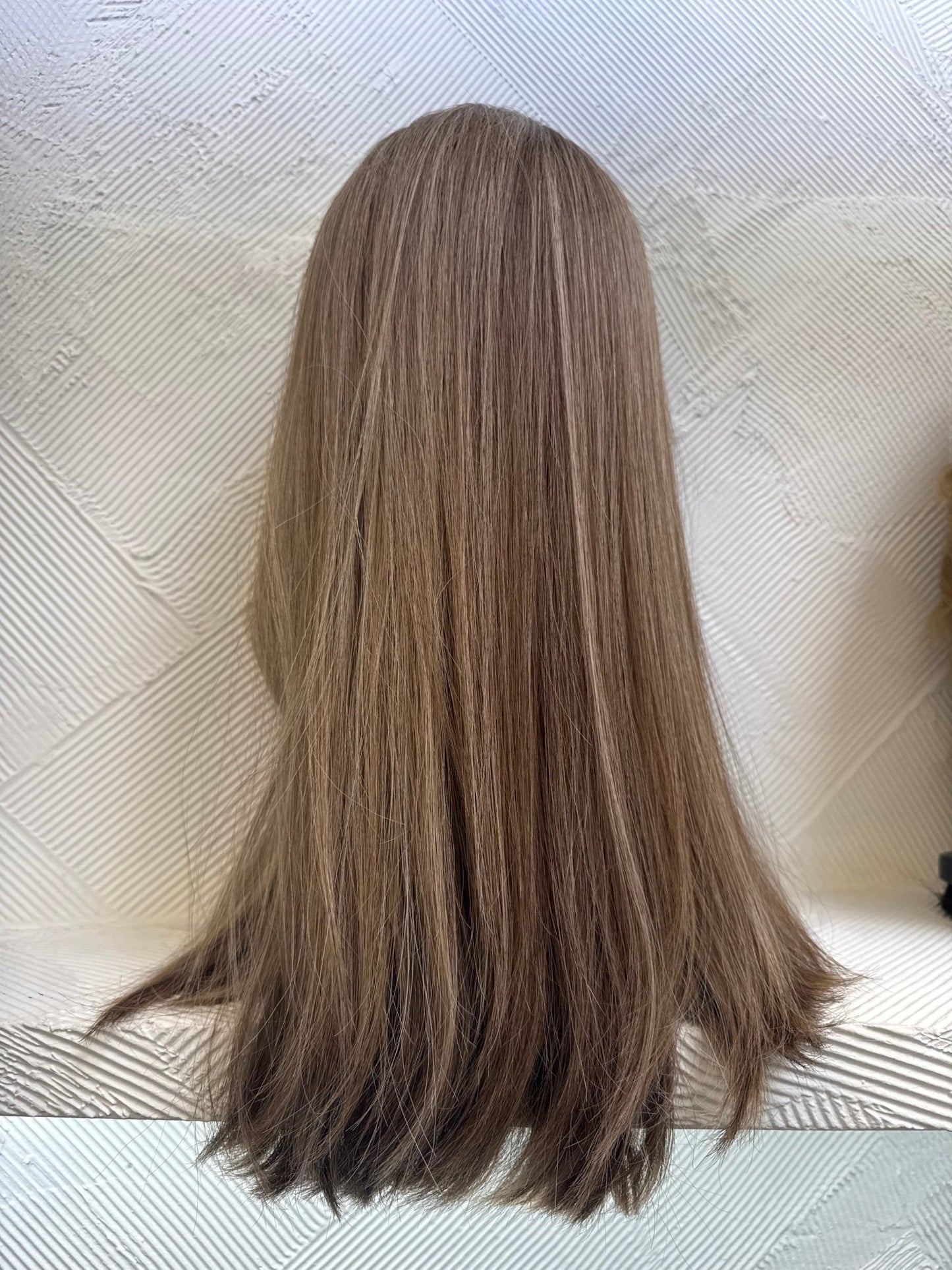 Blonde Multi-Tone Lace Top Wig, 20 Inch | Ash & Butter Blonde | Medium Cap Human Hair Lace Top Wig | Tallie Wigs Los Angeles