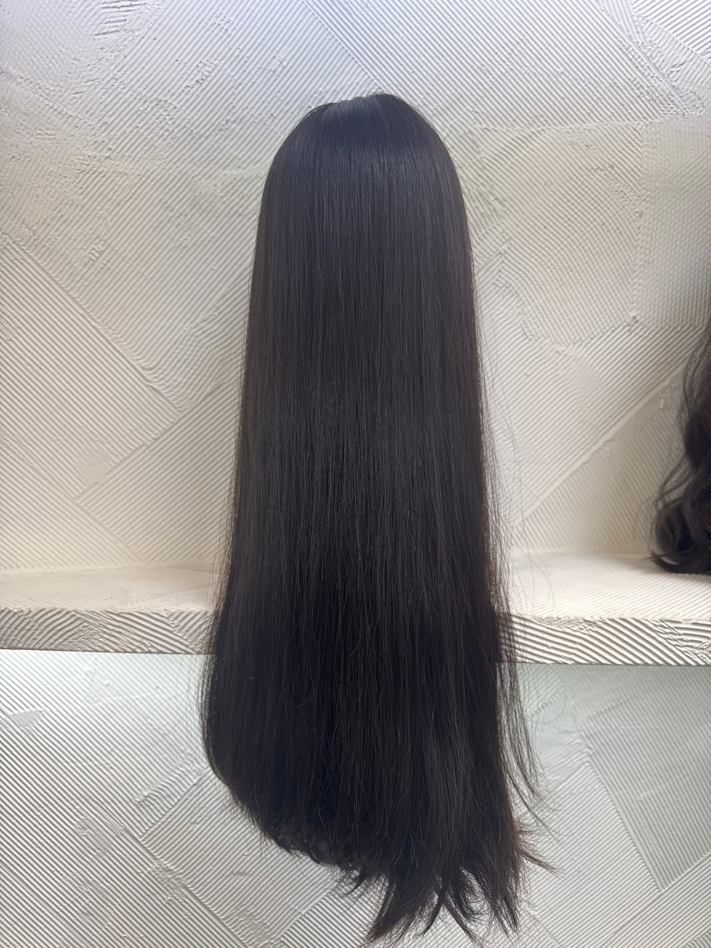 TNT by Tallie - 26 Inch Lace Top Wig - Color #2 – Dark Brown – Medium Cap – Straight – No Layers – Virgin 100% Human Hair