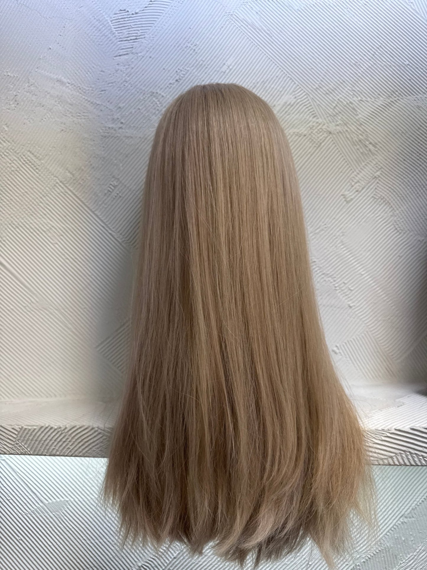 22" Human Hair Lace Top Wig | Golden Yellow + Blonde | Medium Cap | Straight Human Hair Lace Top Wig | Tallie Wigs Los Angeles
