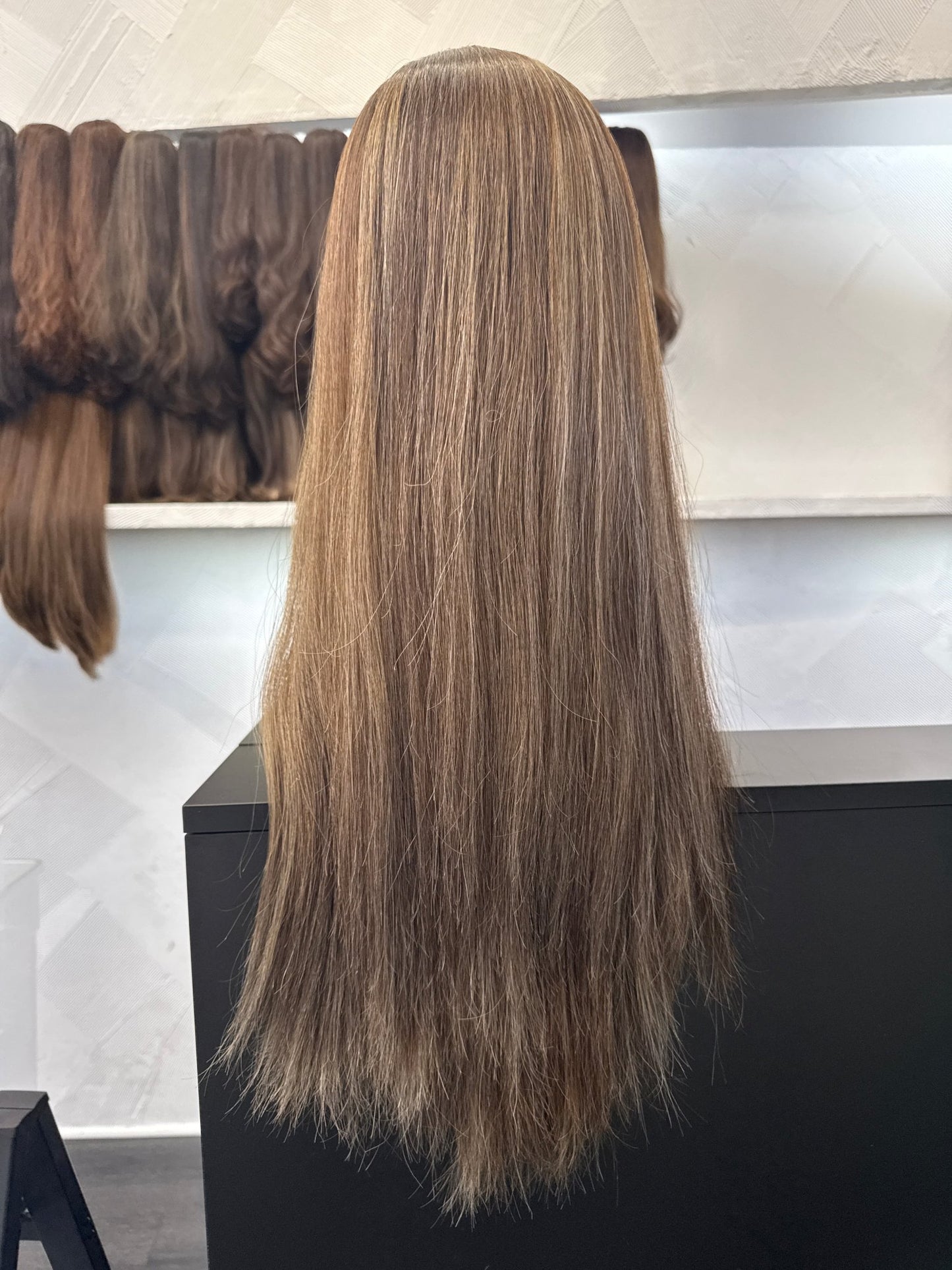 26" Human Hair Silk Top Wig | Custom Color | Small Cap | Straight Human Hair Silk Top Wig | Tallie Wigs Los Angeles