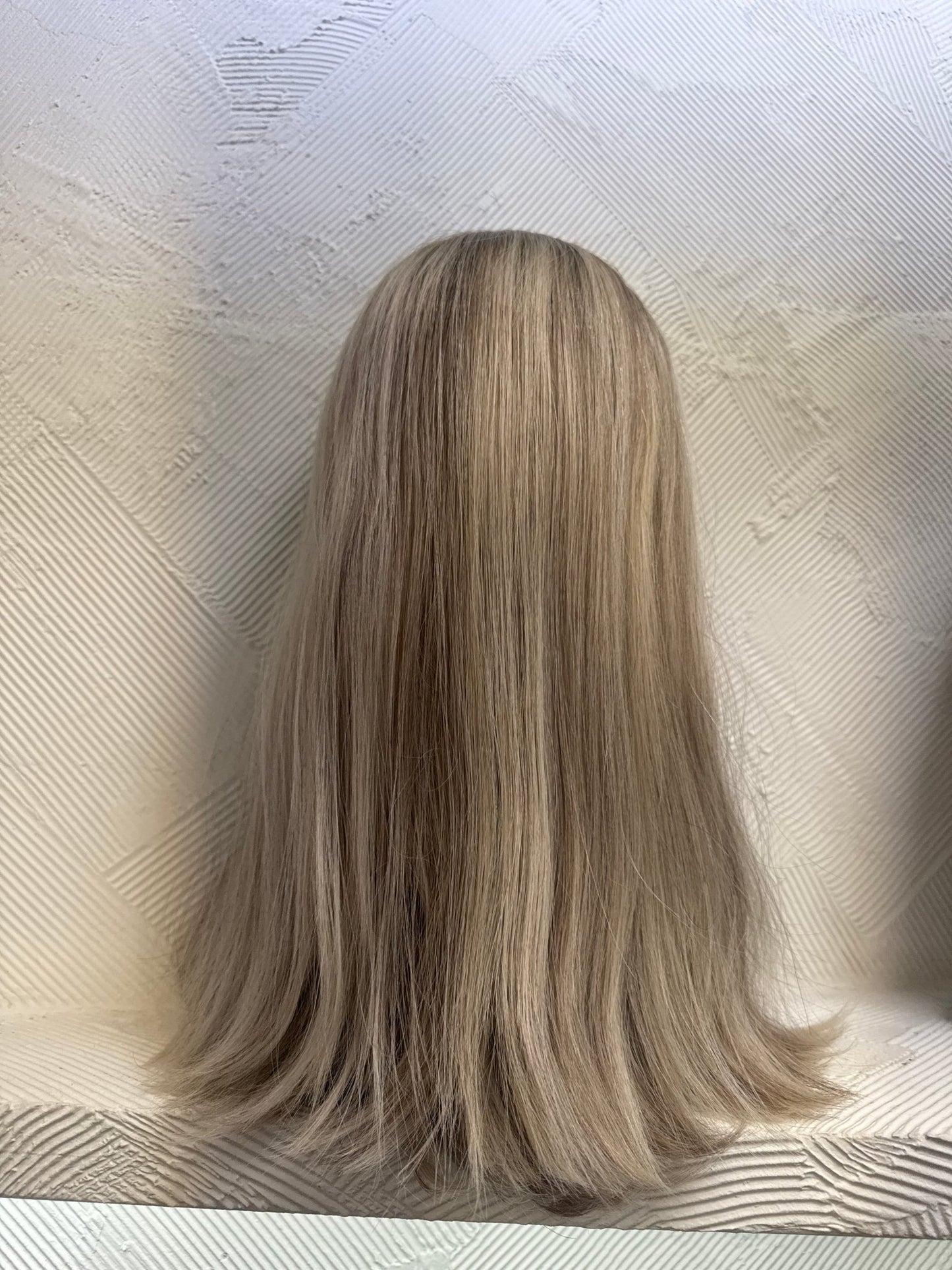 19" Human Hair Lace Top Wig | Tallie's Custom Chestnut Blend | Medium Cap | Straight Human Hair Lace Top Wig | Tallie Wigs Los Angeles
