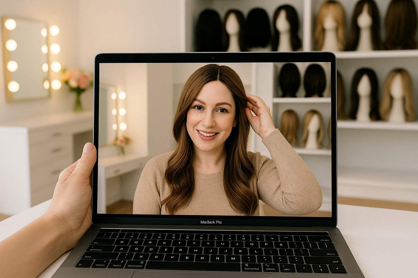 Virtual Wig Shopping Experience