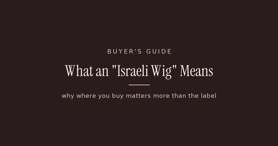 What "Israeli Wig" Really Means, and Why Where You Buy It Matters More Than the Label - Tallie Wigs | Sheitels.com