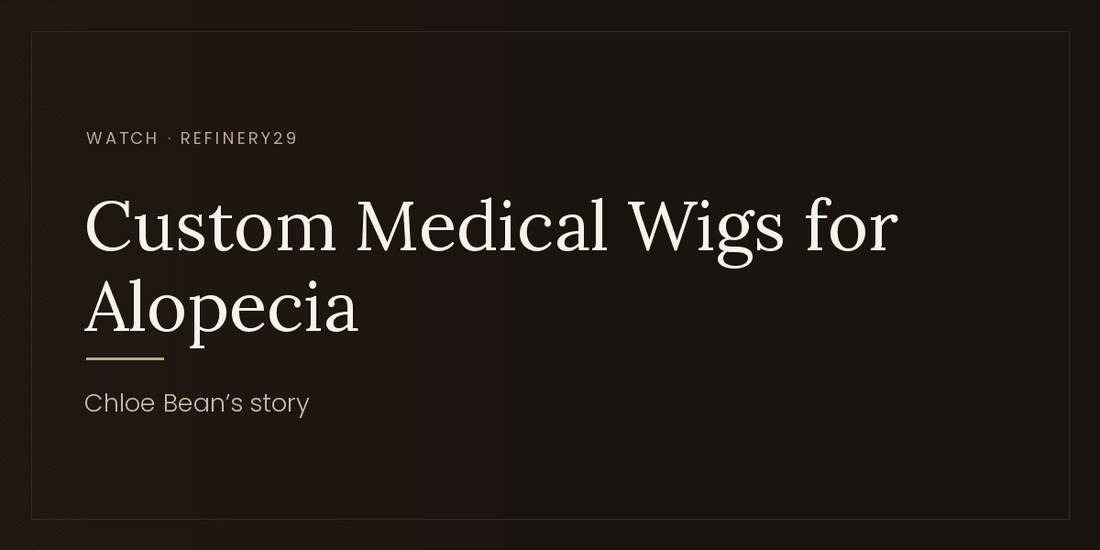 Watch: The Importance of Custom Medical Wigs for Alopecia, Chloe Bean's Experience - Tallie Wigs | Sheitels.com