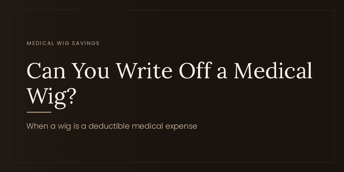 Can You Write Off a Medical Wig as a Medical Expense on Taxes? - Tallie Wigs | Sheitels.com
