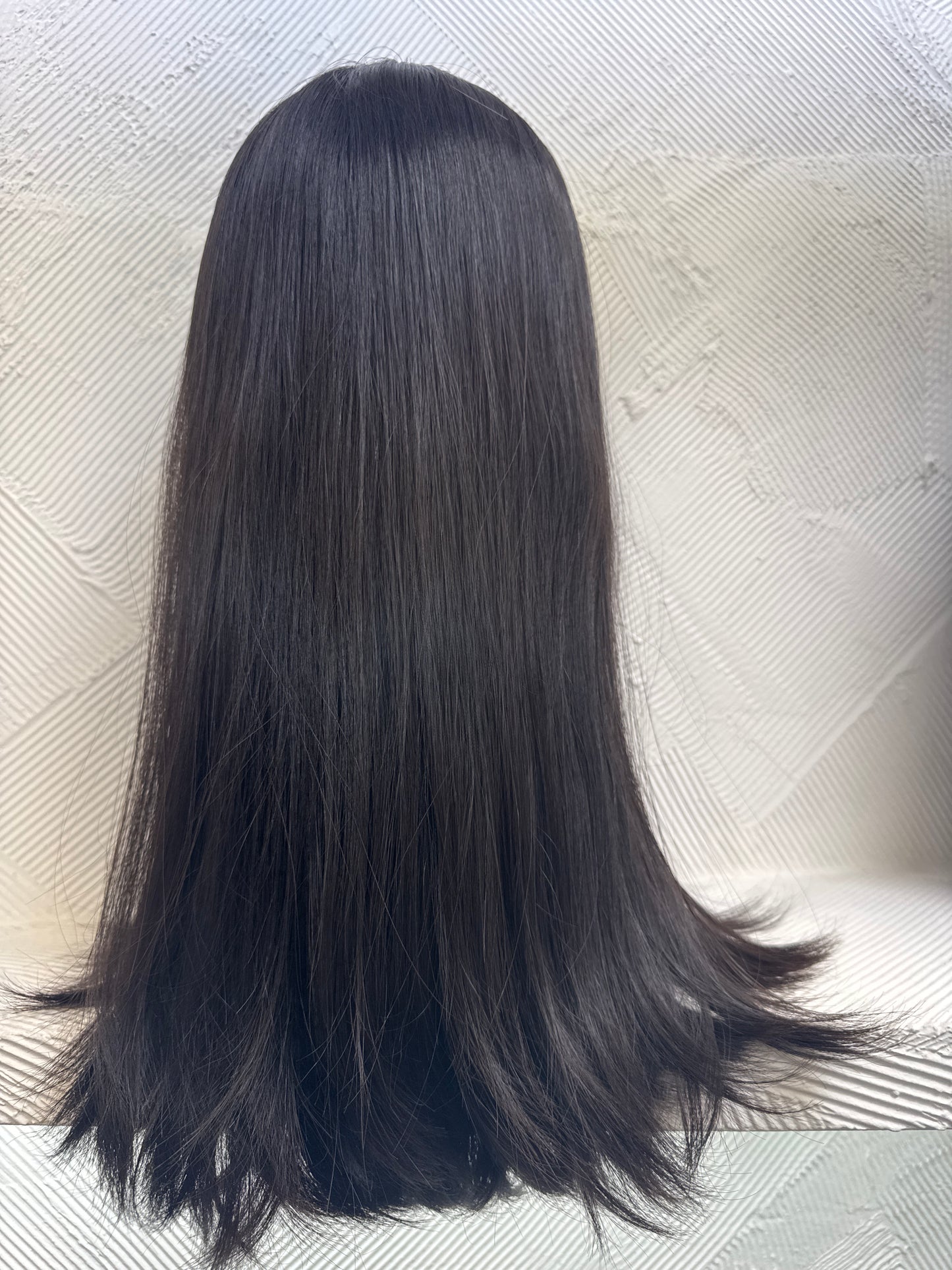 TNT by Tallie - 18 Inch Lace Top Wig - Color #1B Jet Black - Medium Cap - Straight - No Layers - 100% Human Hair