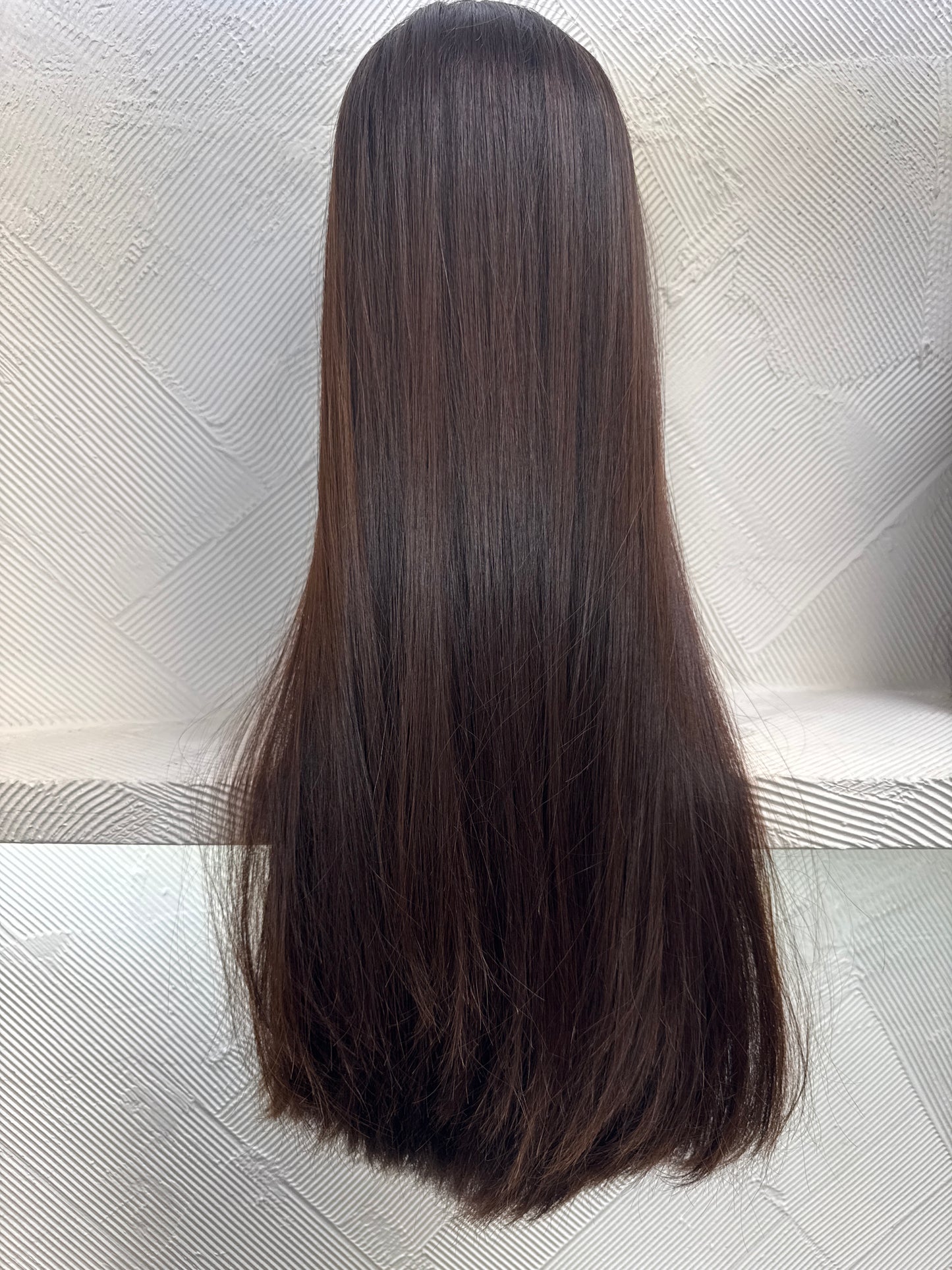 TNT by Tallie - 26 Inch Lace Top Wig - Color #4 – Medium Brown – Medium Cap – Straight – No Layers – Virgin 100% Human Hair
