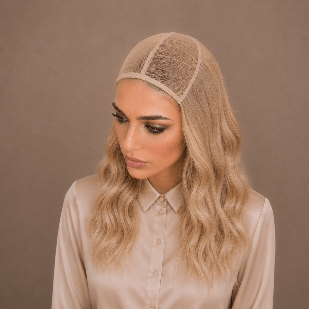 Convert Silk Wig to Hat Fall (Drop-Off) Human Hair | Tallie Wigs Los Angeles