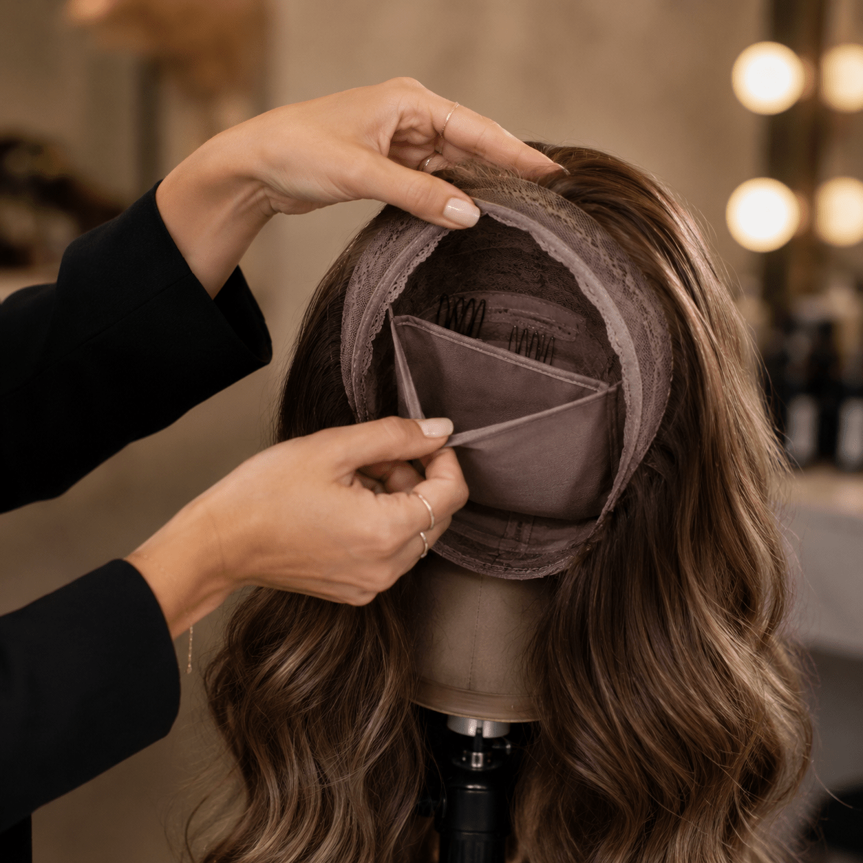Add Pocket to Wig Interior (Drop-Off) Human Hair | Tallie Wigs Los Angeles